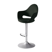 Soft-As Swivel Bar Stool-Black