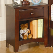 Parker Nightstand with Drawer and Shelf