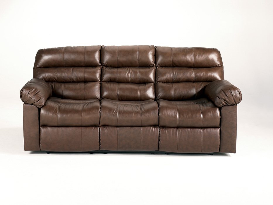 brown leather full sleeper sofa