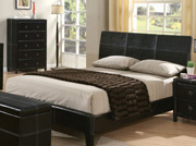 Bycast Dark Brown Queen Bed