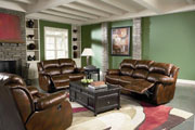 Morrell Leather Reclining Sofa Set