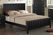 Harris Panel Bed Black