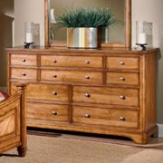 Laurel Heights Dresser in Oak Finish