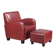 Metro Upholstered Chair Crimson Red