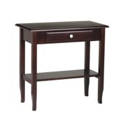 Foyer Drawer Shelf Entry Table Merlot