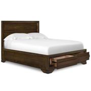 Silva Wood Island Bed with Storage Footboard