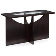 Ozino Wood and Glass Rectangular Sofa Table