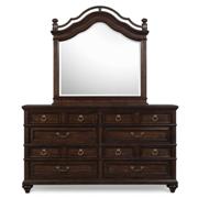 Bellingham Eight Drawer Dresser with Shaped Mirror