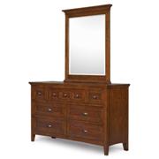 Riley Seven Drawer Dresser with Portrait Mirror