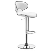 Modern White Adjustable Fly Barstool