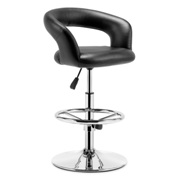 Flute Barstool Black