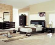 Modern Mahogany Platform Bed