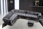 Metropolitan Micro Fiber Sectional Sofa & Ottoman