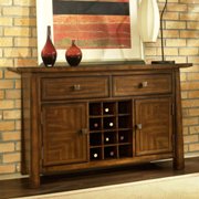 Dakota Server Sideboard-Rich Brown