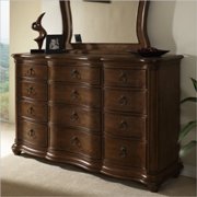 Melbourne Traditional 12 Drawer Dresser in Warm Brown