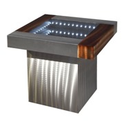 Square Infinity End Table-Aluminum