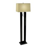 Earring Floor Lamp-Black Nickel