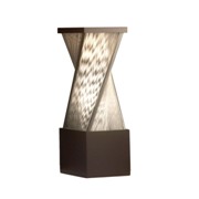 3 Light Torque Accent Floor Lamp-Dark Brown