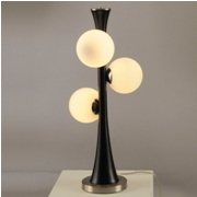 3 Light Fizz Table Lamp-Dark Brown