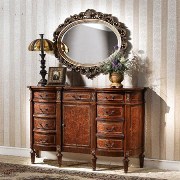 Louis XVI Dresser with Oval Mirror