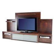 7 piece Palermo Medium Entertainment Center-Beaver