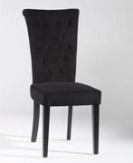 Lorie Black Upholstered Chair