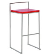 Stackable Red Bar Stool