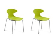 Echo Stacking Dining Chair-Green