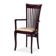 Orione Dining Chair-Wenge-Kimera Beige