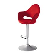 Soft-As Swivel Bar Stool-Red Polyurethane