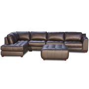 Left Facing Chaise Sectional With Chair And Ottoman