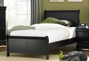 Marianne Panel Bed Black