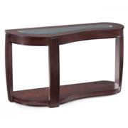 Ormond Wood and Glass Shaped Sofa Table