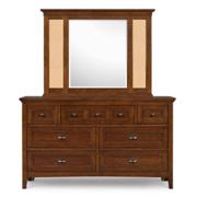 Riley Seven Drawer Dresser with Cork Mirror