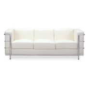 Modern Fortress Sofa White