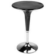 Clark Adjustable Bar Counter Table - Black Chrome