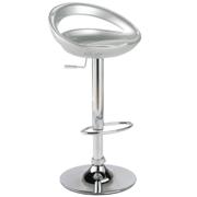 Alex Adjustable Barstool -Silver Chrome