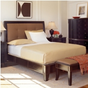 Metropolitan Bed-Rich Espresso Antique Gold Crackle