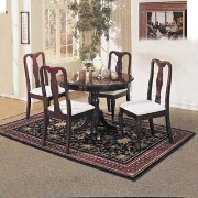 Queen Anne 5Pc Round Cherry Dinette Set