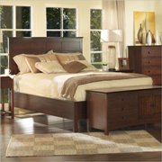 Enchantment Panel Bed in Rich Cappuccino Finish