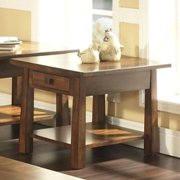 Dakota End Table-Rich Brown