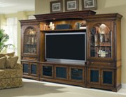 Brookhaven Entertainment Center in Medium Clear Cherry