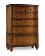 Primrose Hill Six Drawer Chest - Villa Brown