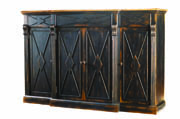 Sanctuary Three Drawer Credenza in Drift & Ebony