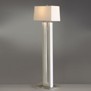 Earring Floor Lamp-White Wood