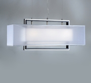 3 Light Amarillo Silver Large Pendant-Brushed Nickel