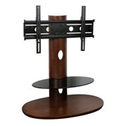 36.5in. Metro TV Stand-Dark Wood Veneer