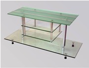 Frosted Glass TV Stand