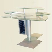 Frosted Glass Top Desk