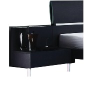 GLAMOUR NIGHT STAND BLK Nightstand-Black Ash